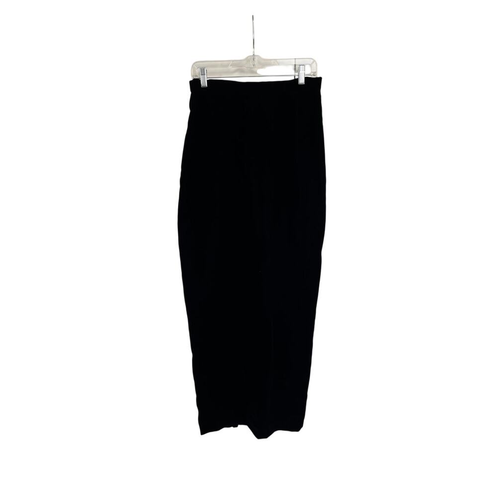 VTG Glam Black Velvet Long Skirt 8/10